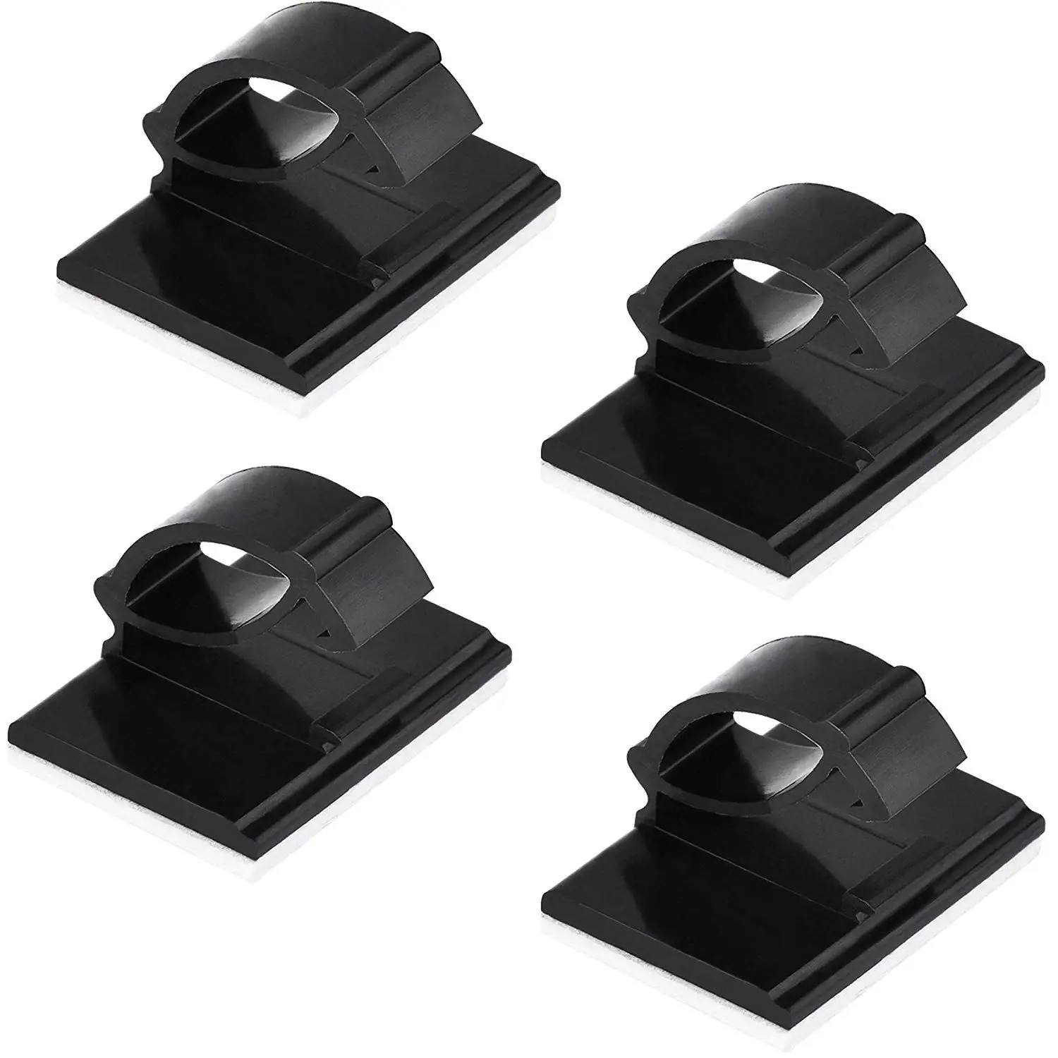 клипса самоклеящаяся для кругл. зажимы для кабеля эндер 3. Cable clamp 7x14мм. плоский держатель кабеля, держатель провода для гирлянды. клипсы для кабеля 3х10.