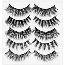 Kimcci 5 пар микс Стиль 3D эффект норковые ресницы безжалостные ресницы ручной работы многоразовые натуральные ресницы популярные поддельные ресницы