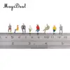 100Pcs 1:100 Sitting People Figures Passenger Train Track Railway Park Railroad Garden Architecture Layout Diorama Children Toys 6