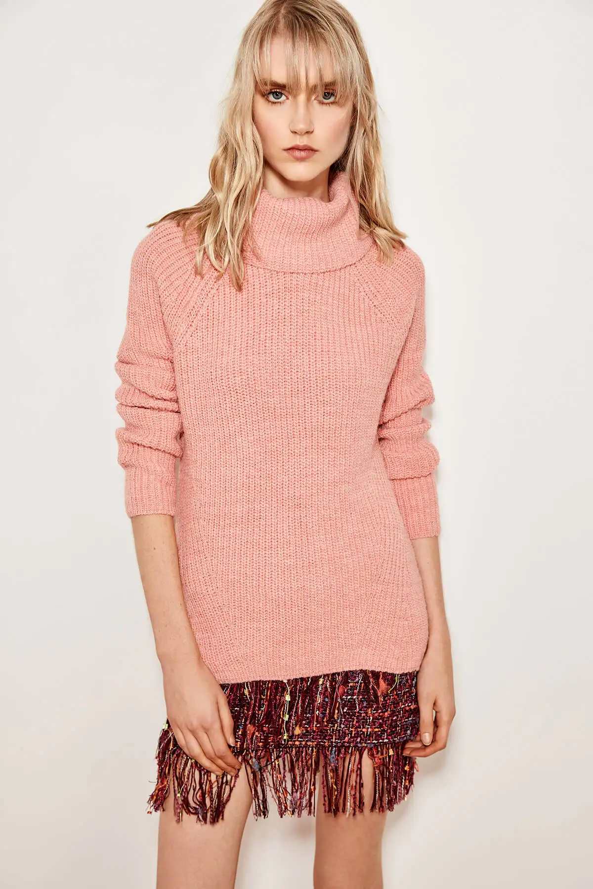 Trendyol Fishing Neck Sweater Pink TCLAW19TI0336 |