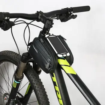

Bicycle Upper Tube Mobile Phone Bag High Capacity Strong And Sturdy Car Bag With Silicone Waterproof Bicycle Phone Bag