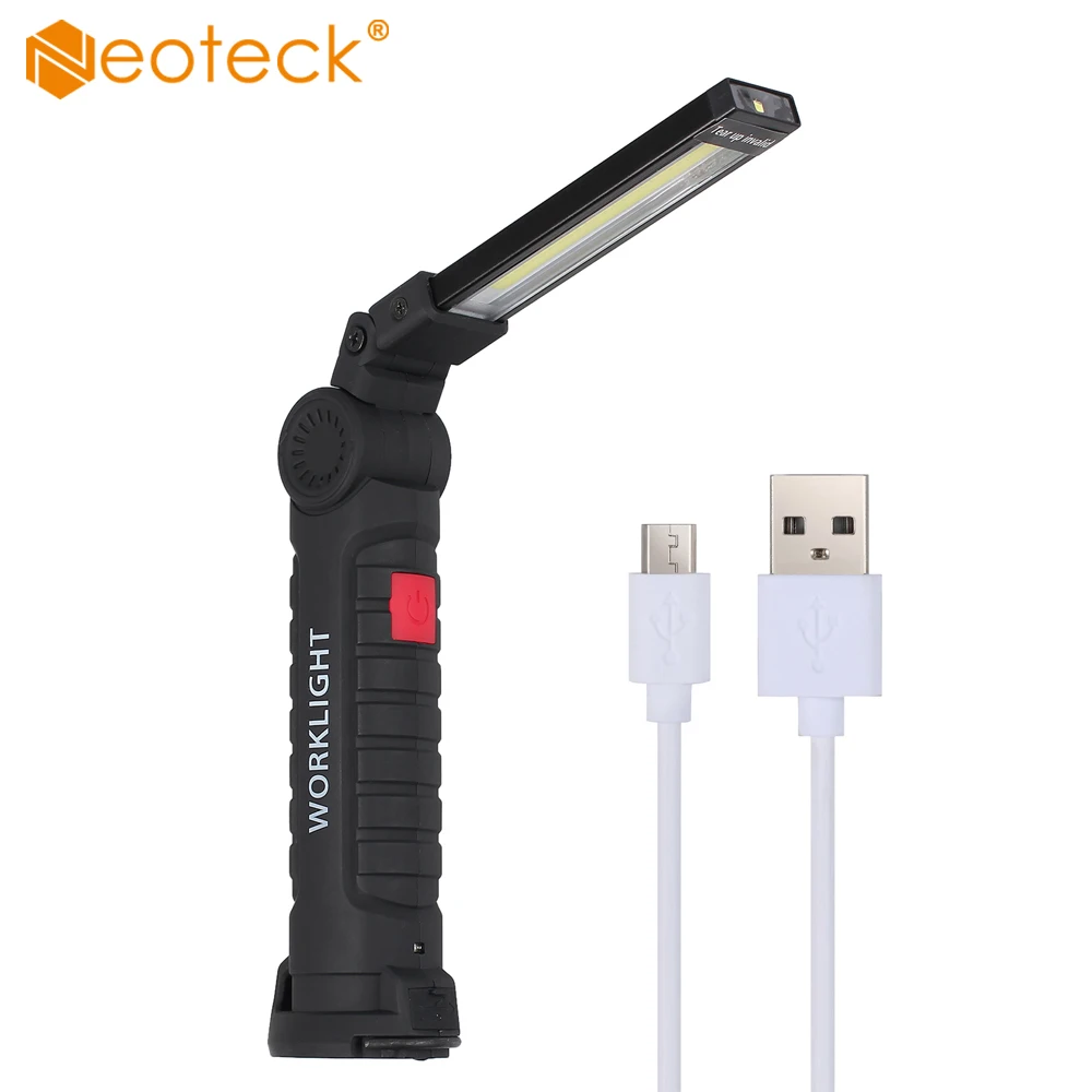 Neoteck УДАРА светодиодный свет работы Портативный перезаряжаемый фонарик лампа