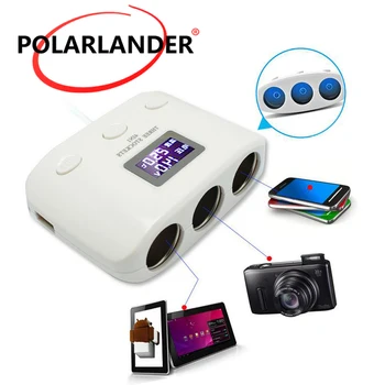 

12V ABS 1.0A 2.1A dual USB ports number Adapter Universal square Car Charger Fast Charger Char for mobile phones and digital