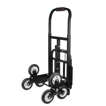 

1 Set Stair Climber Hand Truck SOLID RUBBER TIRES-440LBS Barrow Hand Truck Bracket Roll Cart Trolley New