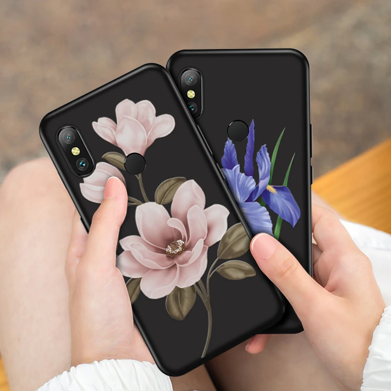 Роскошный чехол для Xiaomi mi 8 A2 Lite силиконовый FloralCover A1 6 Pro SE бамперы Funda Coque |