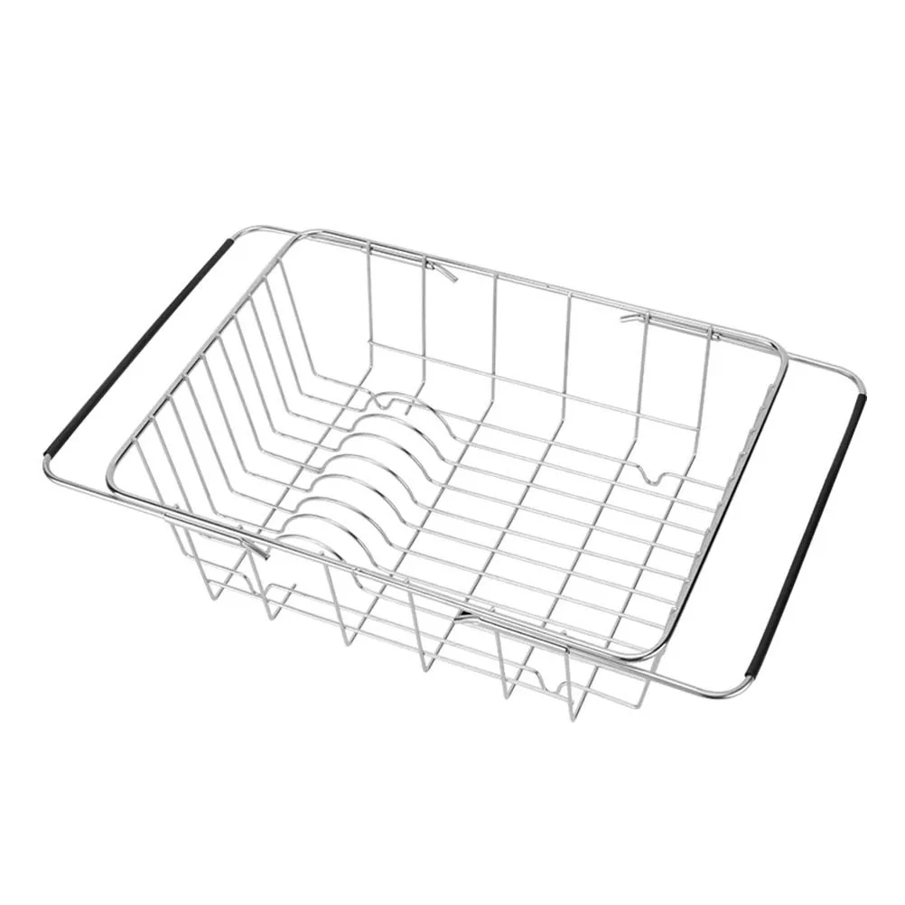 

1Pc Sink Drain Rack Rustproof Stainless Steel Washing Holder Dish Drying Rack Dish Drainer for Fruit Vegetable Dishes Storage