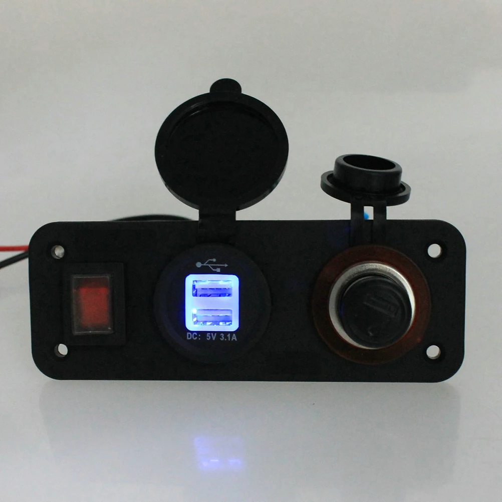 Водостойкий автомобильный двойной usb адаптер для прикуривателя с разъемом
