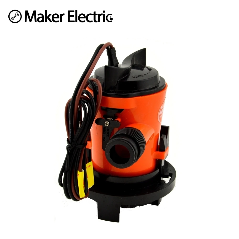 Погружной насос с шлангом 3/4 дюйма 12 В 2 а/3 а/350 А|submersible pump|bilge pump12v bilge pump |