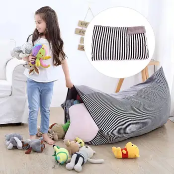 

Home large capacity woven moving bag crystal velvet storage bag custom thickened portable x children's toy storage bag bean bag