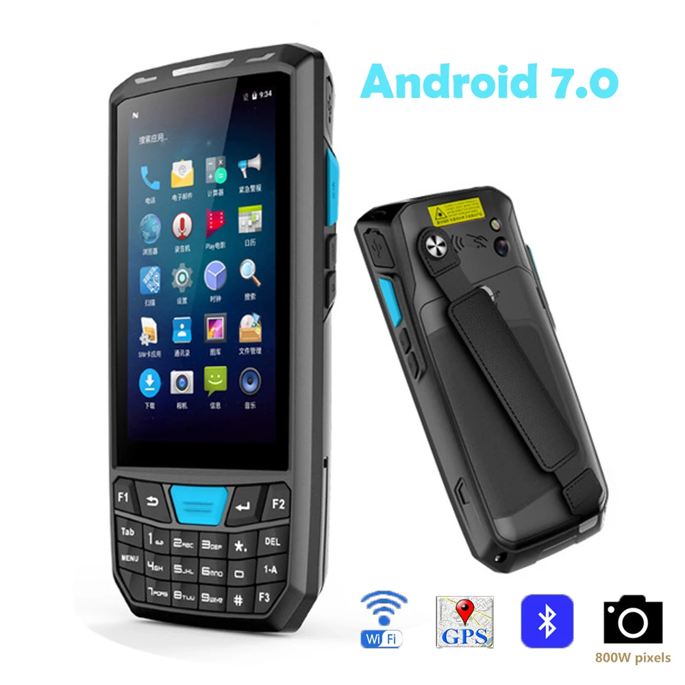 T80 PDA Android 7 0 GPS A-GPS 4g WIFI bluetooth4.0 камера 1D сканер штрих-кода 2d Qr-кода | Компьютеры и офис