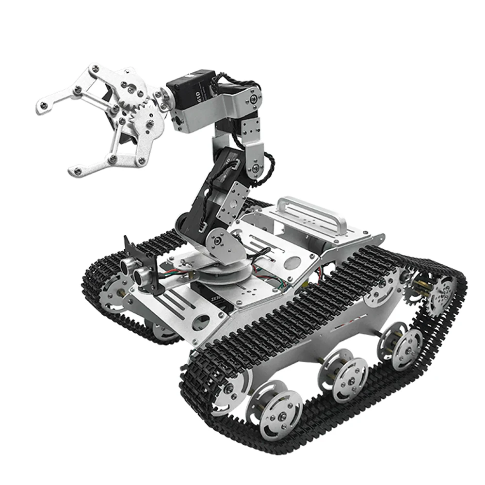 

In Stock TL-TECH KiBOT-2 6DOF RC Robot Arm Car PS2 Stick Control Education Kit For Kids Gift