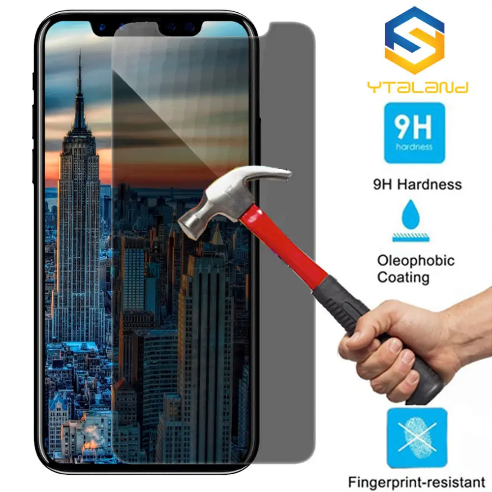 Anti-Spy Privacy Tempered Glass For iphone XS XR Max Ultra Slim Thickness Screen Protector Film for iPhone X 7 8 plus 6 6S plus Anti-Spy Privacy Tempered Glass For iphone XS XR Max Ultra Slim Thickness Screen Protector Film for iPhone X 7 8 plus 6 6S plus