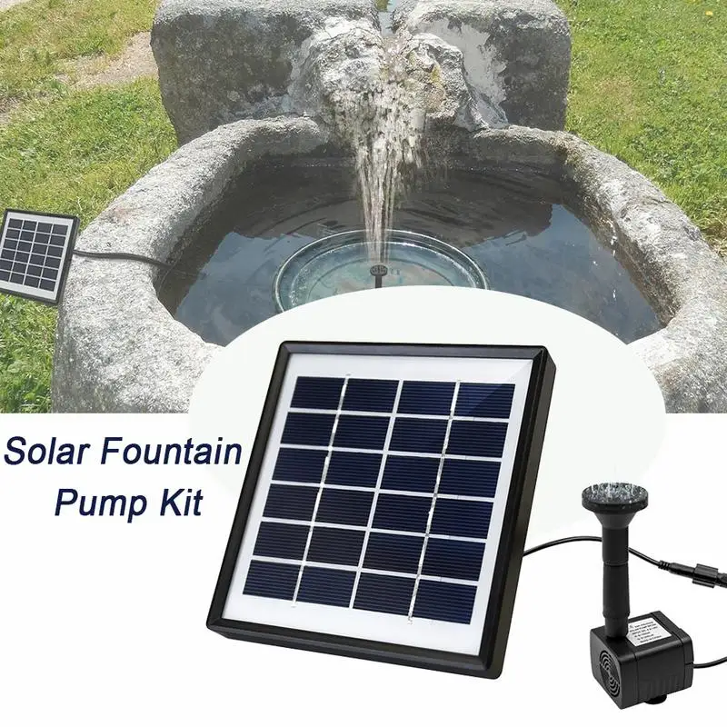 

Solar Fountain Pump Kit 1.5W With Tilting Stand Solar Powered Water Pump For Pond Pool Outdoor Submersible Water Fountain Pump
