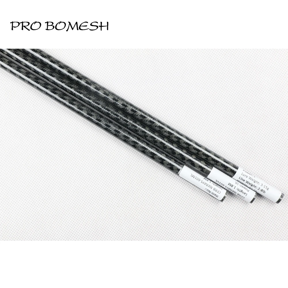 Pro Bomesh 2 Blanks 1.82M 1 Section UL L ML Xrays Carbon Fiber Bass Rod