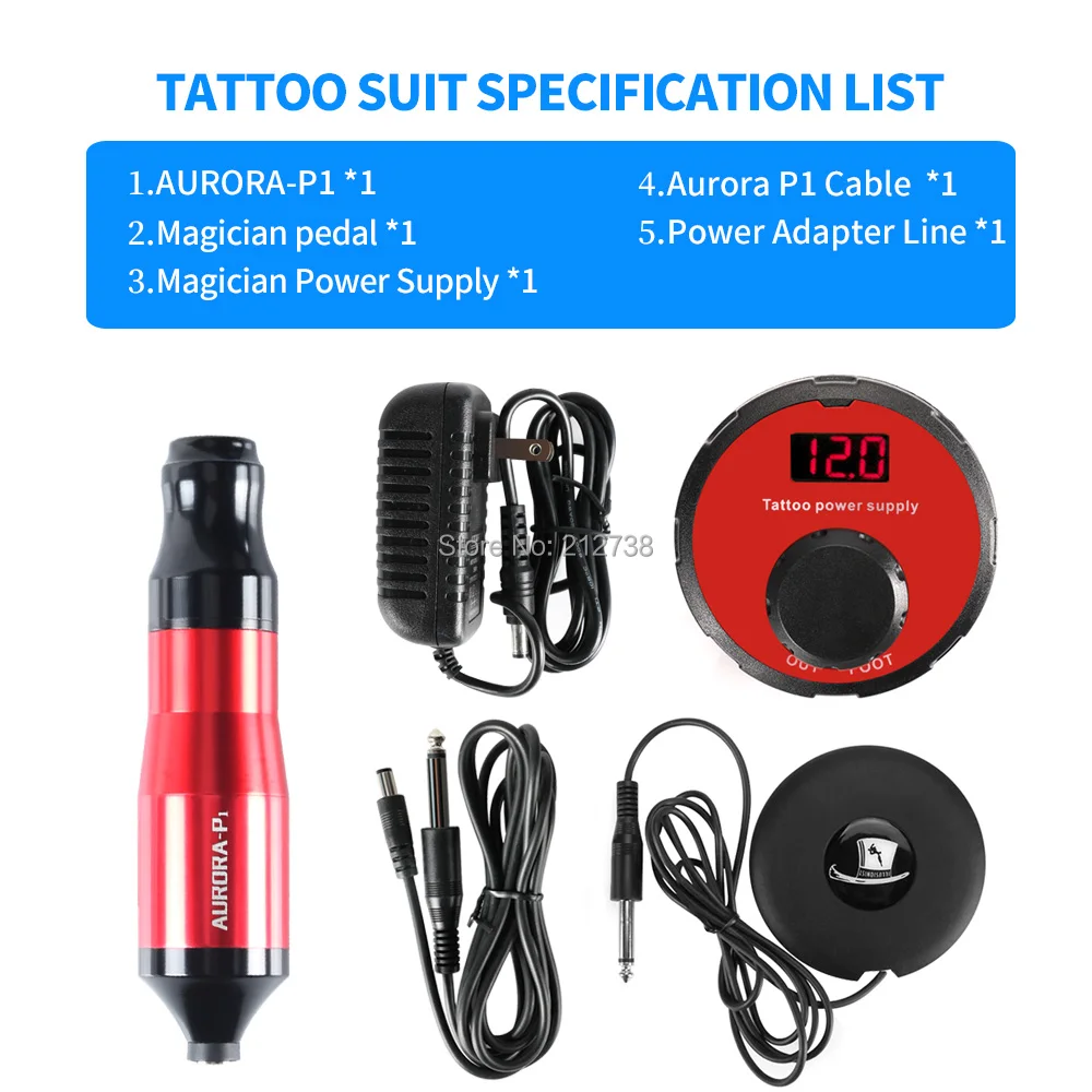 

Professional Tattoo Kit Set Rotary Tattoo Machine Pen Power Sets Needles Accessories Tattoo Supplies Hot Sale-B7