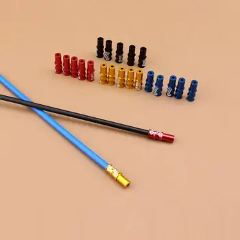 

10 PCS Per Set Mountain Highway Fix Geared Bicycle Brake Shifting Cable Tube Cap Road Bike Mtb Foldable Bicycle Fixed Gear