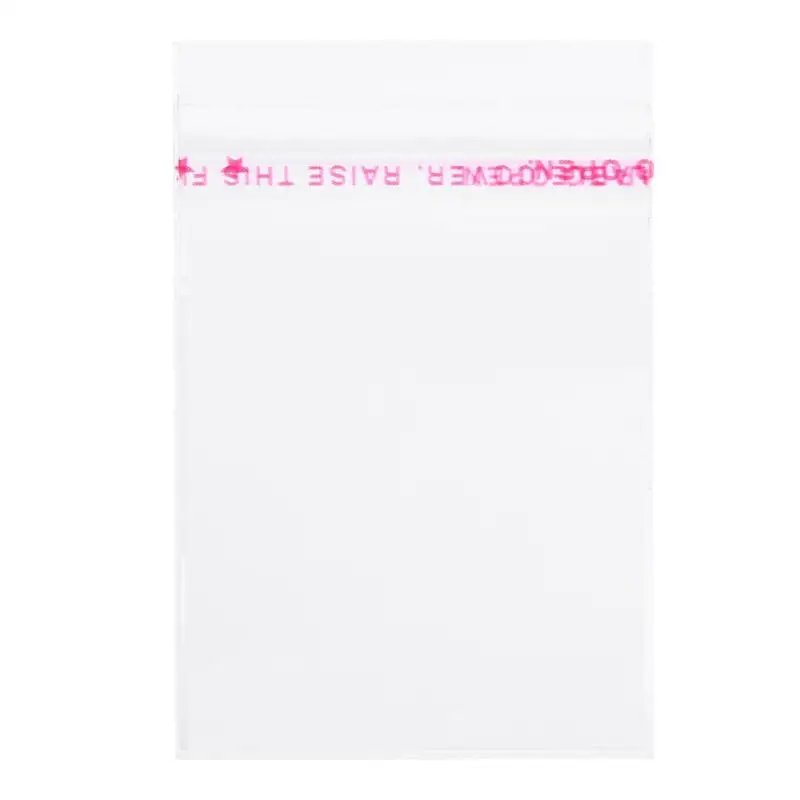 100 шт./компл. Resealable Cellophane прозрачные OPP пакеты самоклеящиеся пластиковые блестки