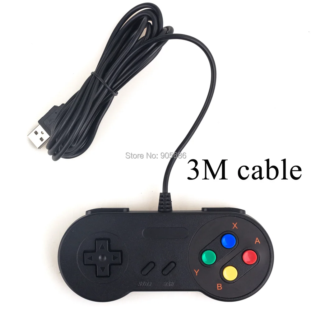 

Exlene 3M USB Controller Gaming Joystick Gamepad Controller for Nintendo SNES Game pad for Windows PC MAC Computer Control Joyst