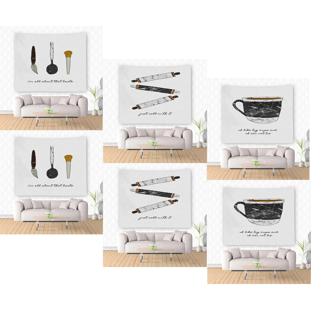 

Hanging Tapestry Art Poster Tapestries Nordic Style Wall Decor Bedspread Yoga Mat Picnic Cloth Home Living Room Decor