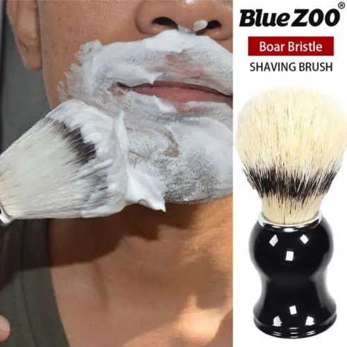 Great buy Offer for  100% Pure Boar Bristle Hair Shaving Brush for Men's For All Skin Types Classic Double Edge Safety S
