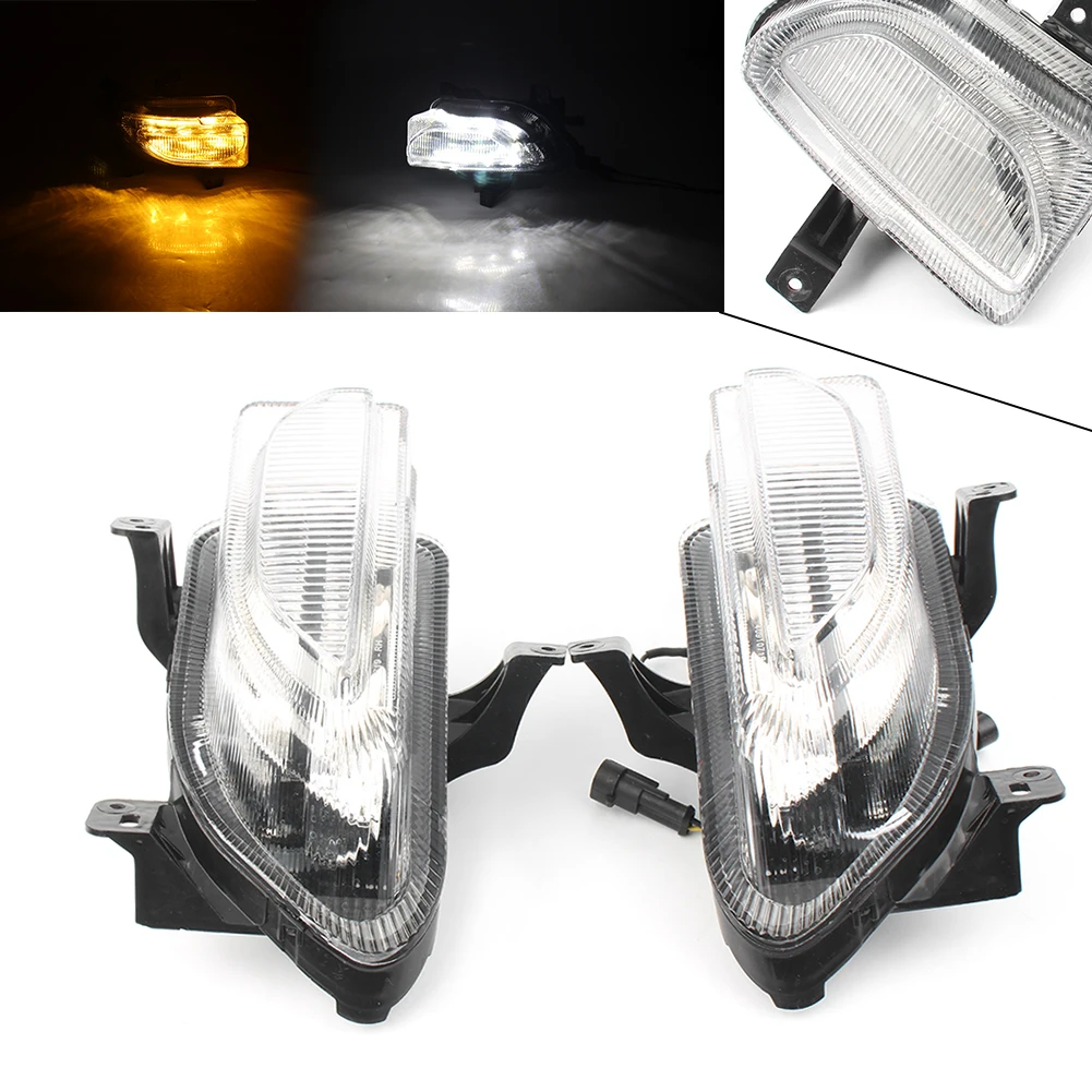 Clear LED Daytime Running Lights/Turn Signals Lamp For Jeep Renegade