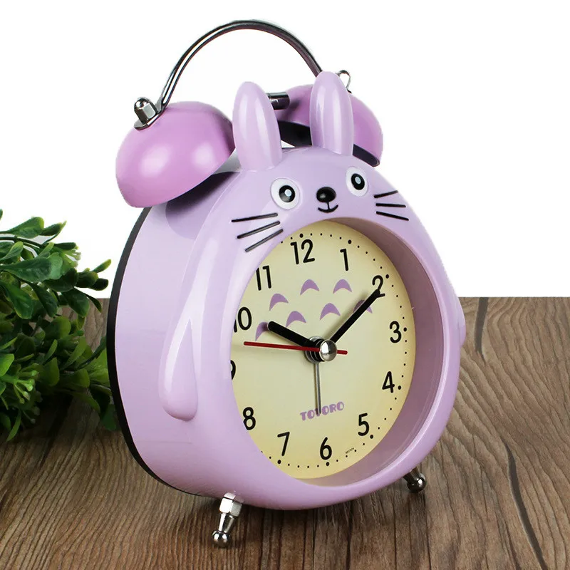 

Cartoon Alarm Clock Children Room Mute Clock Headlamp With Lamp Alarm Clock Dragon Cat Modeling Student Table Clock