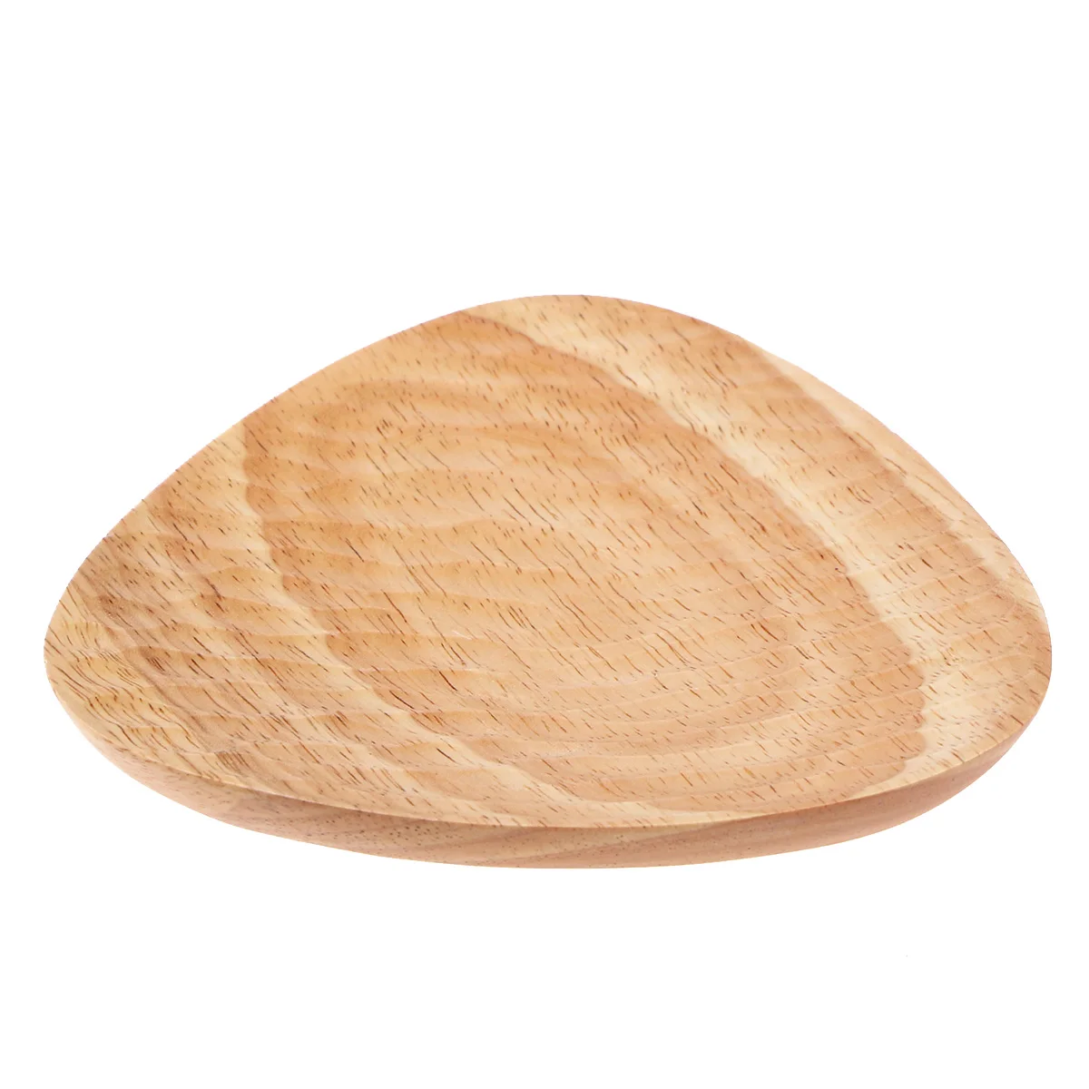 

1PC Triangle Wooden Household Fruit Plate Wood Tableware for Home Restaurant Kitchen