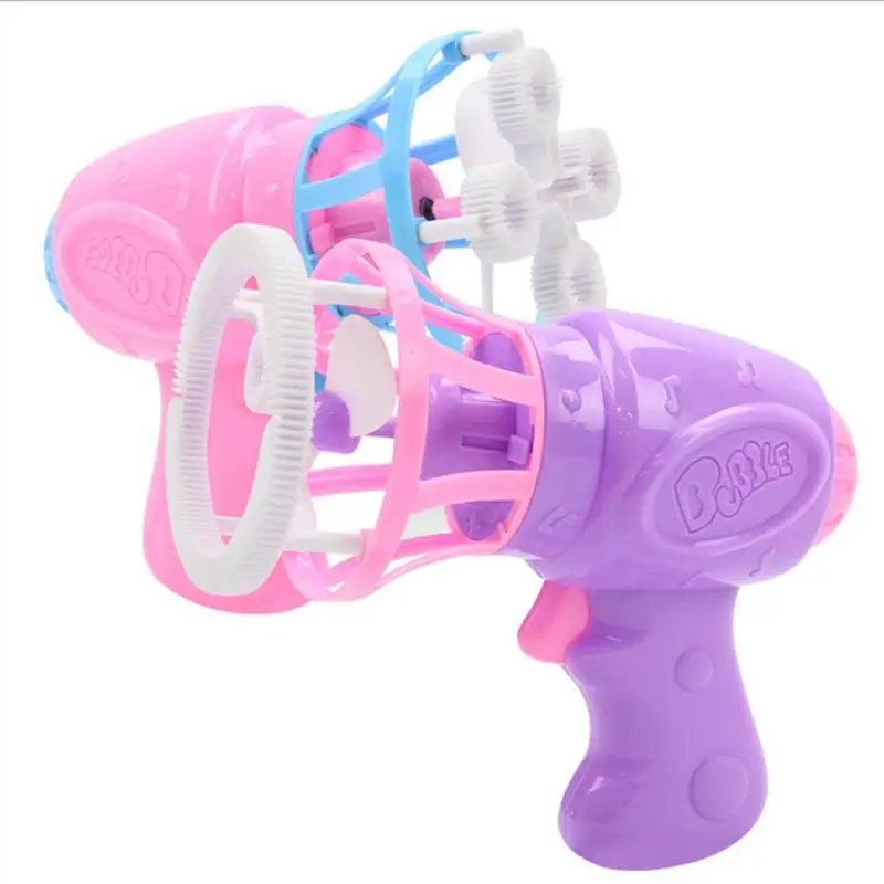 

Kid Automatic Electric Bubble Blower Pistol Safety Material Blowing Bubble Water Supplement Liquid Machine Color Random Delivery