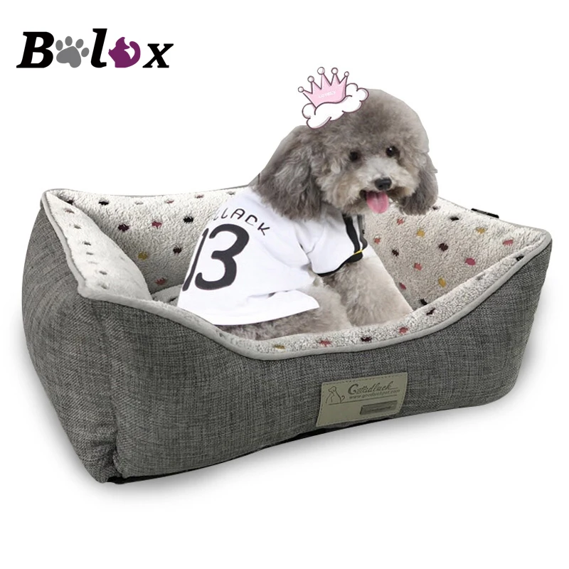 

Dog Bed Puppies Supplies Spot Print Animals Cat Beds For Large Small Dogs Cat House Pet Bed Mat Cat Sofa Dot Plus Warm Pet Bed