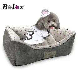 Кровать собаки щенков материалы месте принт Животные лежанки для кошек для большой для маленьких собак и кошек лежак для домашнего