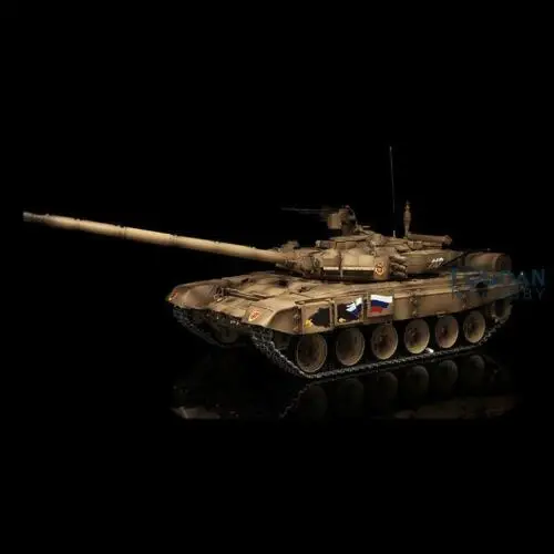 Henglong 1/16 желтый 6,0 поколения инфракрасный боевой T90 rc Танк 3938 360 револьверная вращающаяся металлическая гусеница W/связи