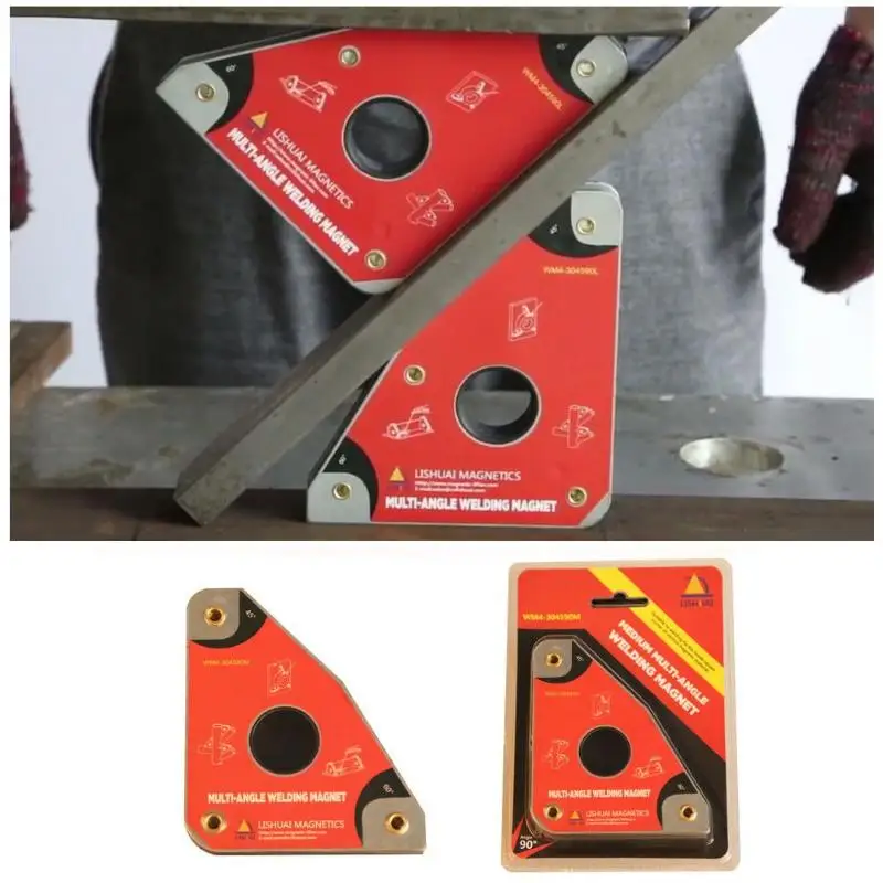 2 шт. Профессиональный под разными углами Nd-Fe-B Магнитный сварочный держатель безопасности сварочный светильник прочная Магнитная Зажим для рыбалки