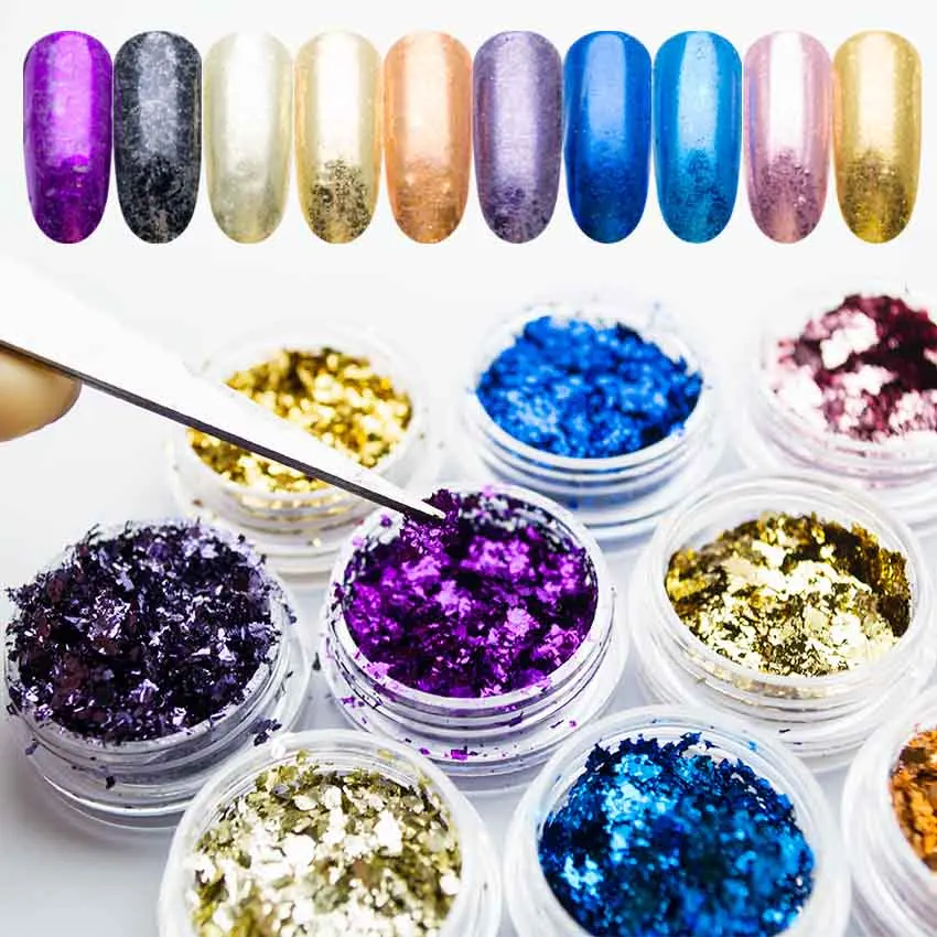 0,2 г/кор. красочный волшебный лак с зеркальным эффектом, чешуйки для ногтей, неровные блестки, порошок, хромированный пигмент, украшение для ногтей SF3049