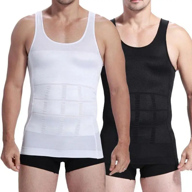 

Men Comfort Slimming Underwear Men Corset Body Slimming Tummy Shaper Running Vest Belly Waist Girdle Shirt Shaper Vest