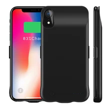 Для iPhone XR чехол для зарядного устройства 6200 мАч внешнее резервное зарядное устройство power Bank защитный чехол для iPhone XR чехол