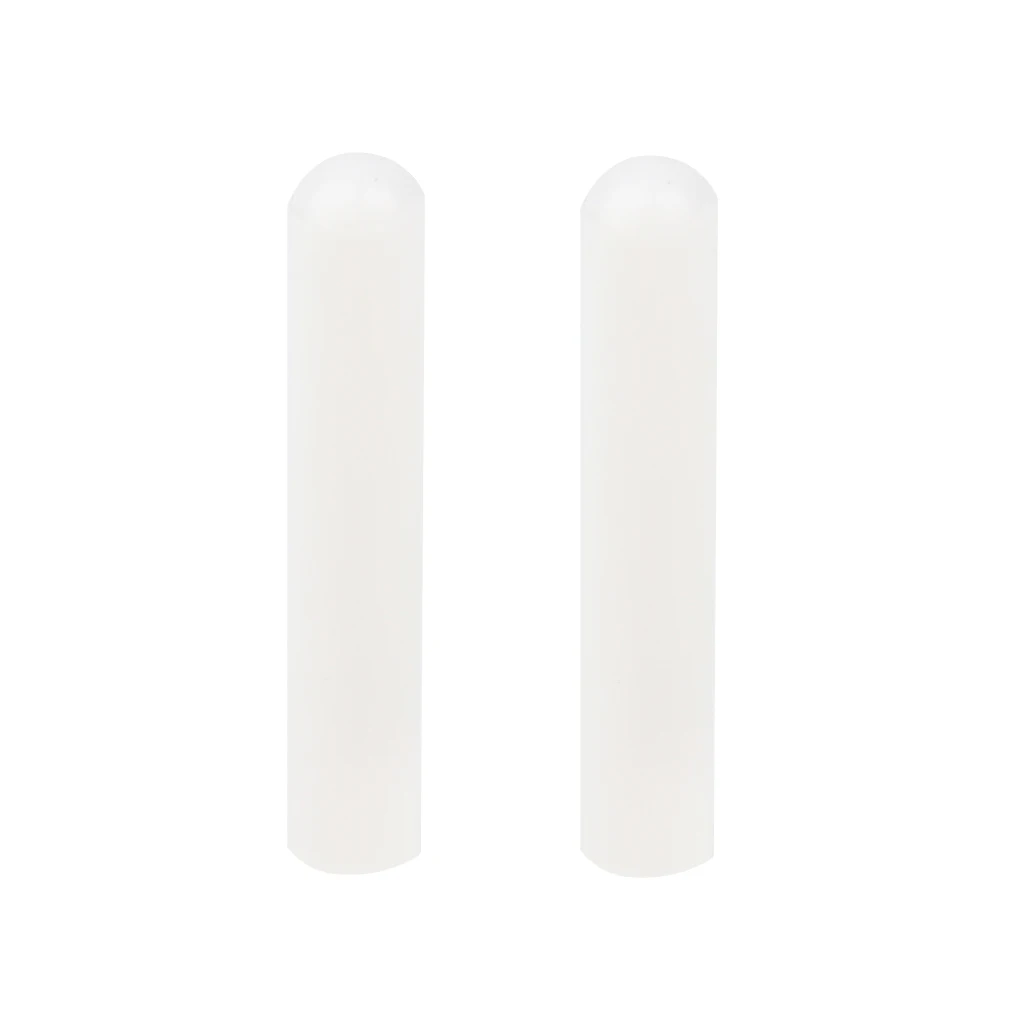 

2 Pieces White Toughness Plastic Replacement Archery Arrow Launcher Rest Pin Covers/Tubes Hunting Accessories