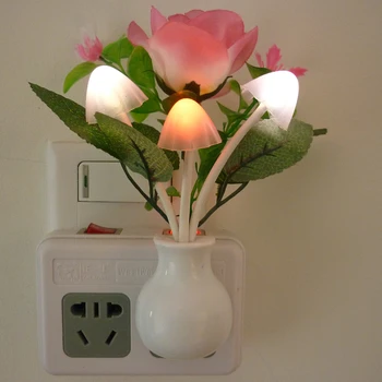 

Flower Shape Led Night Light Romote Control Induction Energy Saving Lamp Rose Home Decor Led Lamp