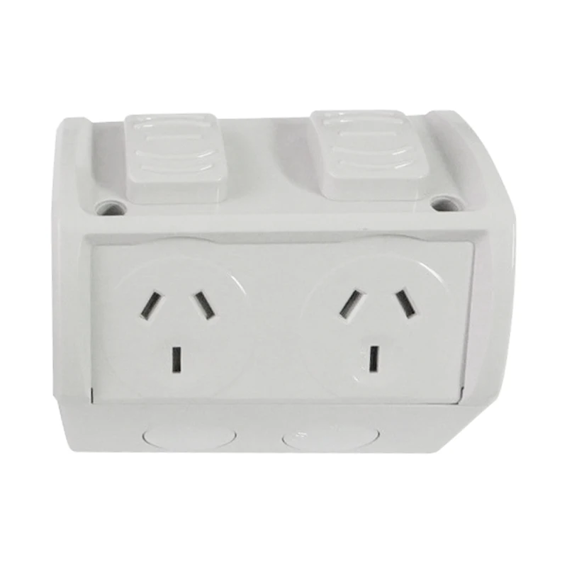 

Mayitr Weatherproof Power Point Outlet Socket 10A Weather External Outdoor Adapter Electric Sockets