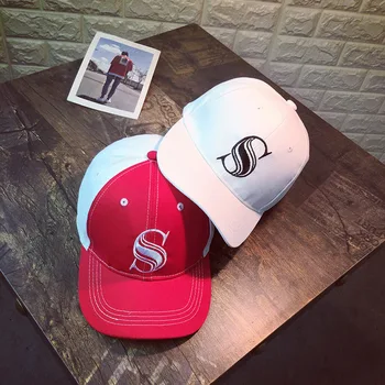 

2019 New Letter Baseball Caps S Embroidery Hip Hop Bone Snapback Hats For Men Women Adjustable Gorras Casquette Unisex