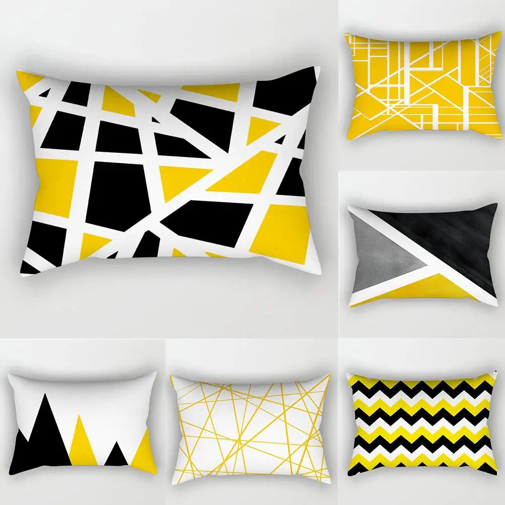 

Adeeing Geometric Pattern Printing Cushion Cover Home Decor