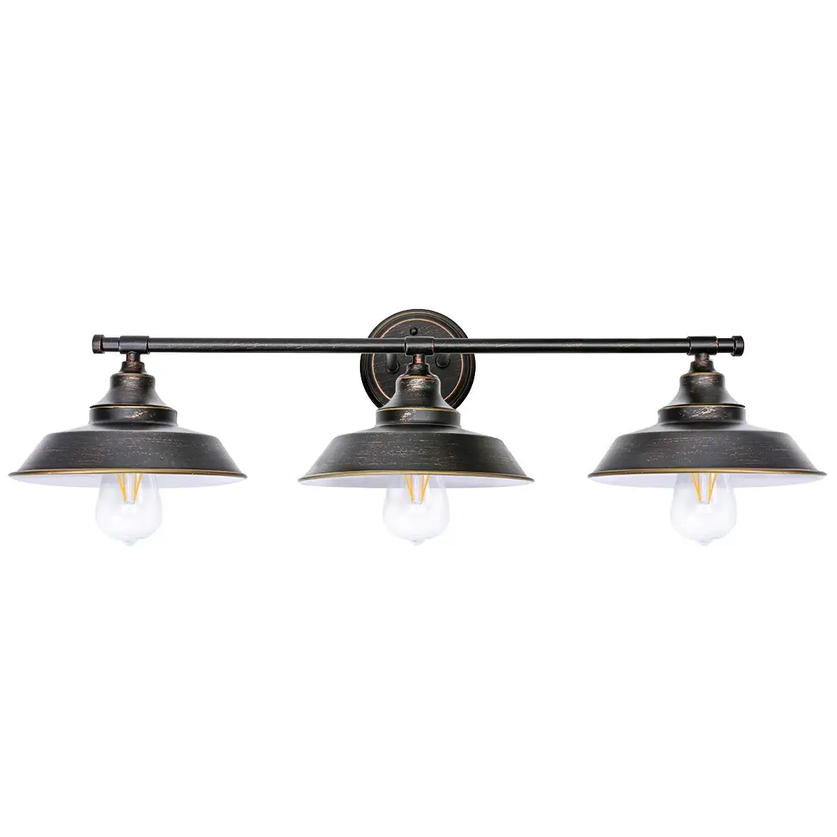 Bathroom Vanity Light 3 Light Wall Sconce Fixture Industrial Indoor Wall Lamp Vintage Bedroom Bedside Antique Wall Mount Light Bathroom Vanity Light 3 Light Wall Sconce Fixture Industrial Indoor Wall Lamp Vintage Bedroom Bedside Antique Wall Mount Light