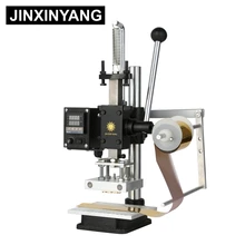 JINXINYANG Hot Foil Stamping Machine leather Wood Paper Branding Logo Marking Press Machine Leather Embossing Machine