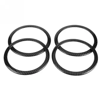 

4Pcs Carbon Fiber Style Car Door Speaker Ring Trim Cover for BMW 3 Series F30 GT F34 2013 2014 2015 2016 2017 2018