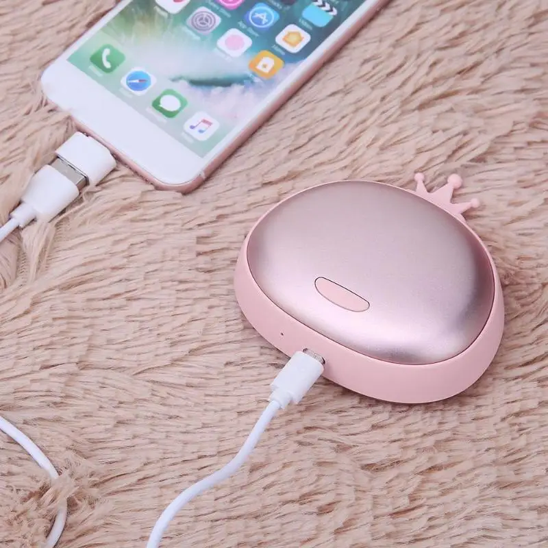 

Portable Pocket Hand Warmer 5V Mini USB Rechargeable Winter Explosion-proof Double Heating Powered Bank