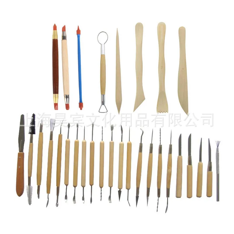 

30 sets of clay soft clay tool set soft pottery hand diy clay handmade material full set of tools