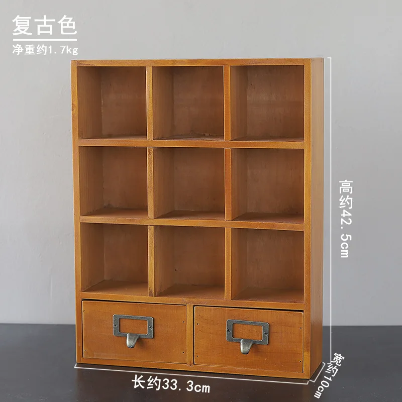 Ящик из массивной древесины типа деревянный шкаф для хранения Подвесной Настенный шкаф Ретро дисплей небольшой деревянный шкаф