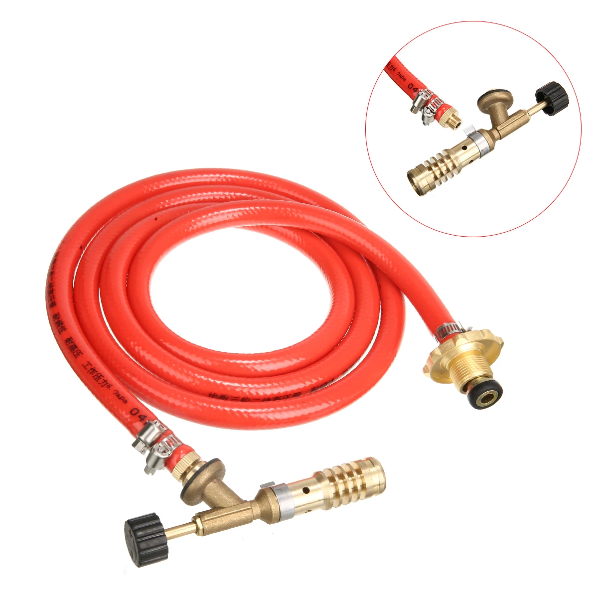 

Gas Self Ignition Torch For Heating And Refrigeration Plumbing With Hose Solder Propane Welding Kit