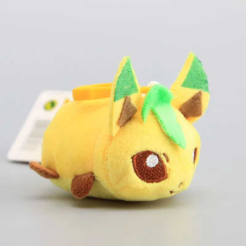 Аниме 3 шт./компл. Flareon Jolteon Glaceon плюшевый брелок милый маленький кулон Мини плюшевые куклы " 10 см подарок для детей