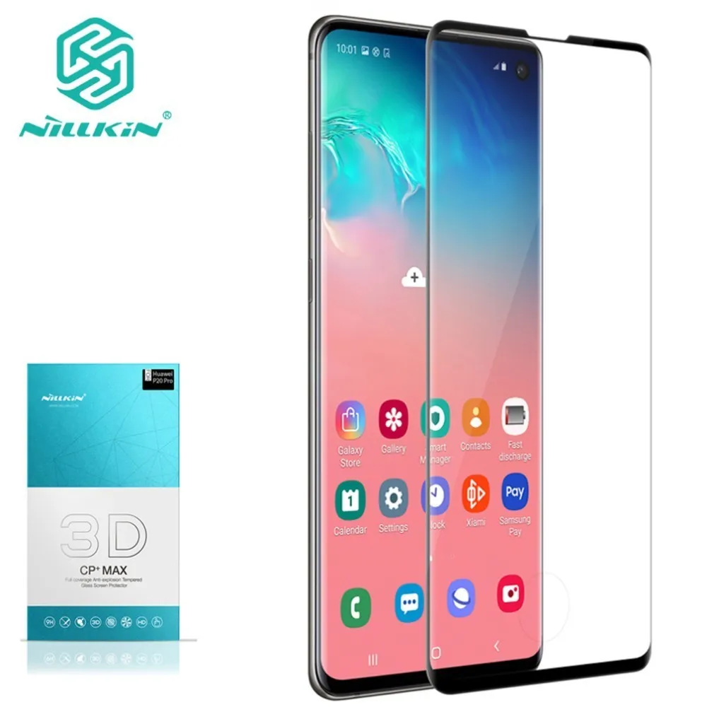 For Samsung Galaxy S10+ Plus Tempered Glass NILLKIN 3D CP+MAX Safety Protective Screen Protector for Samsung S10 Plus S10e