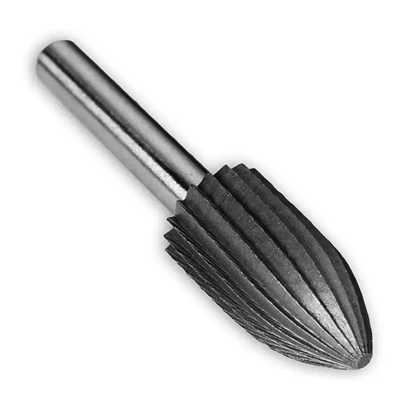 High Quality 6Pcs Shank HSS Router Bit Rotary Burrs File Set Engraving Cutter Head Metal Grinding Tool Rotary File Cutter